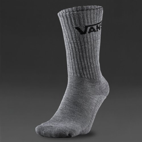 Vans Classic Crew Socks (3PK) Heather Grey for Women